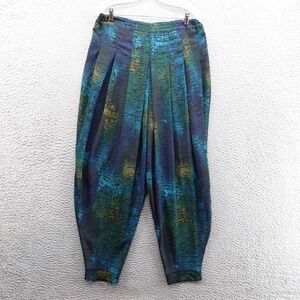 Maggie Shepherd Abstract Print Pleated Harem Pants‎ Size S Women Australia VTG
